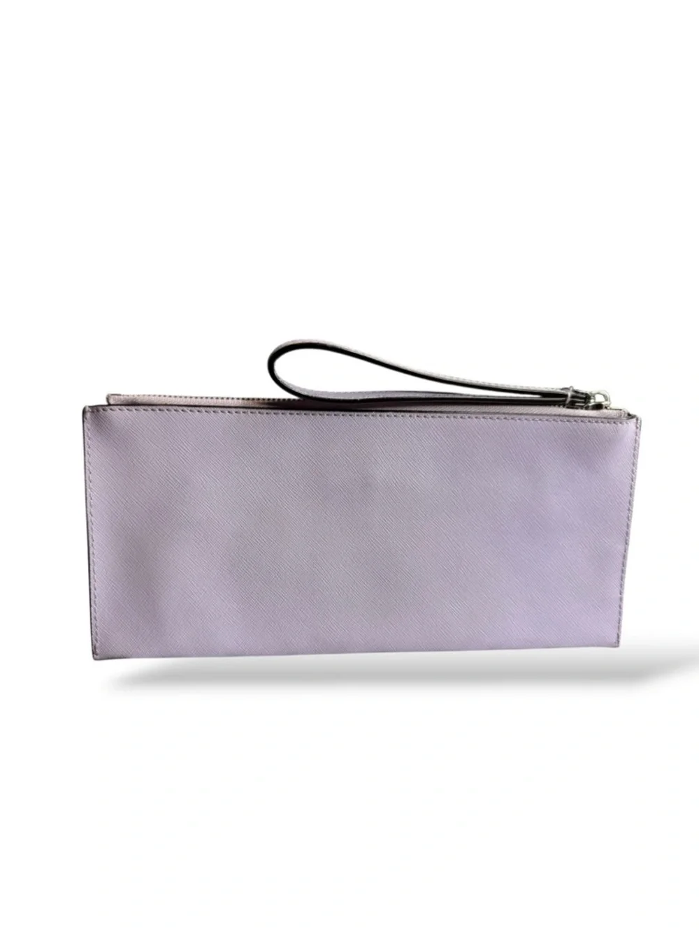 Henri Bendel Lavender Saffiano Style Leather Long Wristlet